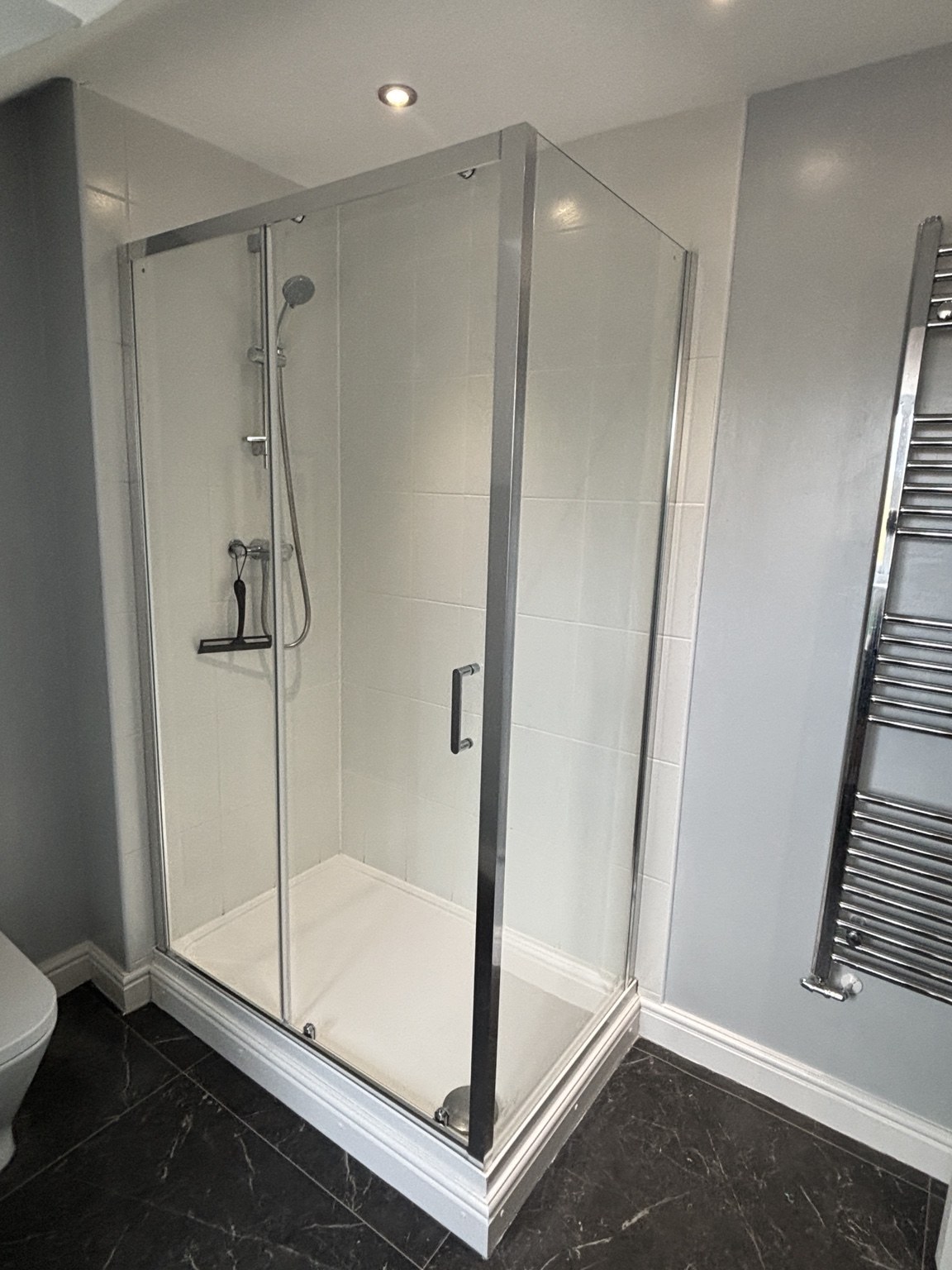 Completed BHA shower enclosure